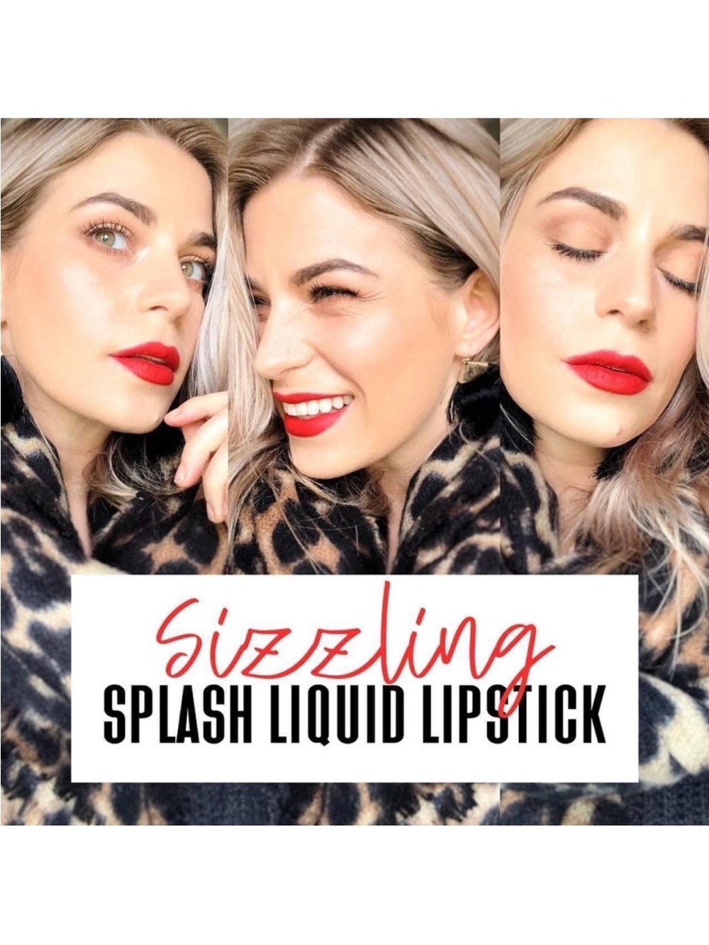 BNIB Younique Splash Liquid Lipstick in Sizzling